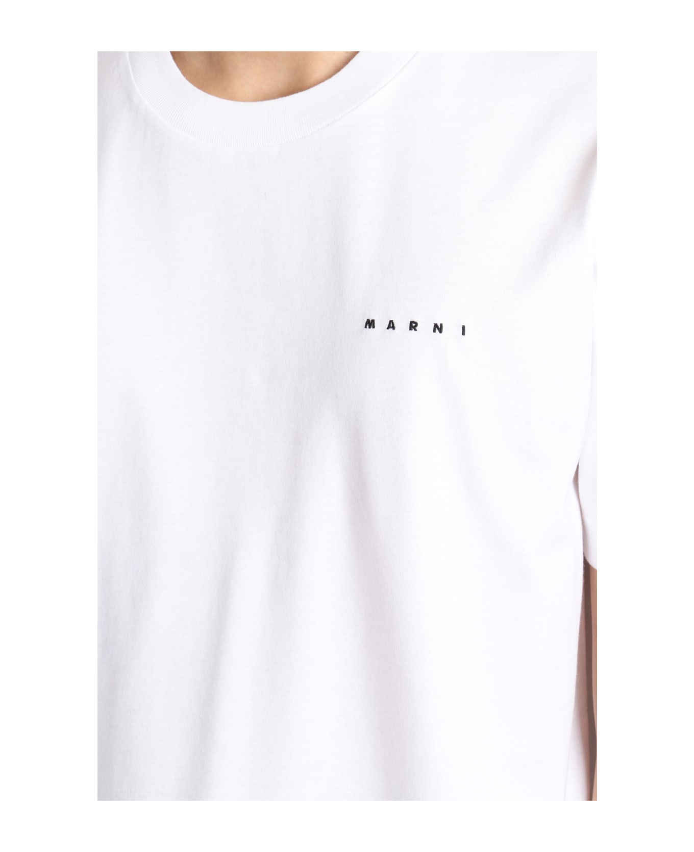Marni Mini Logo T-shirt - LILYWHITE シャツ