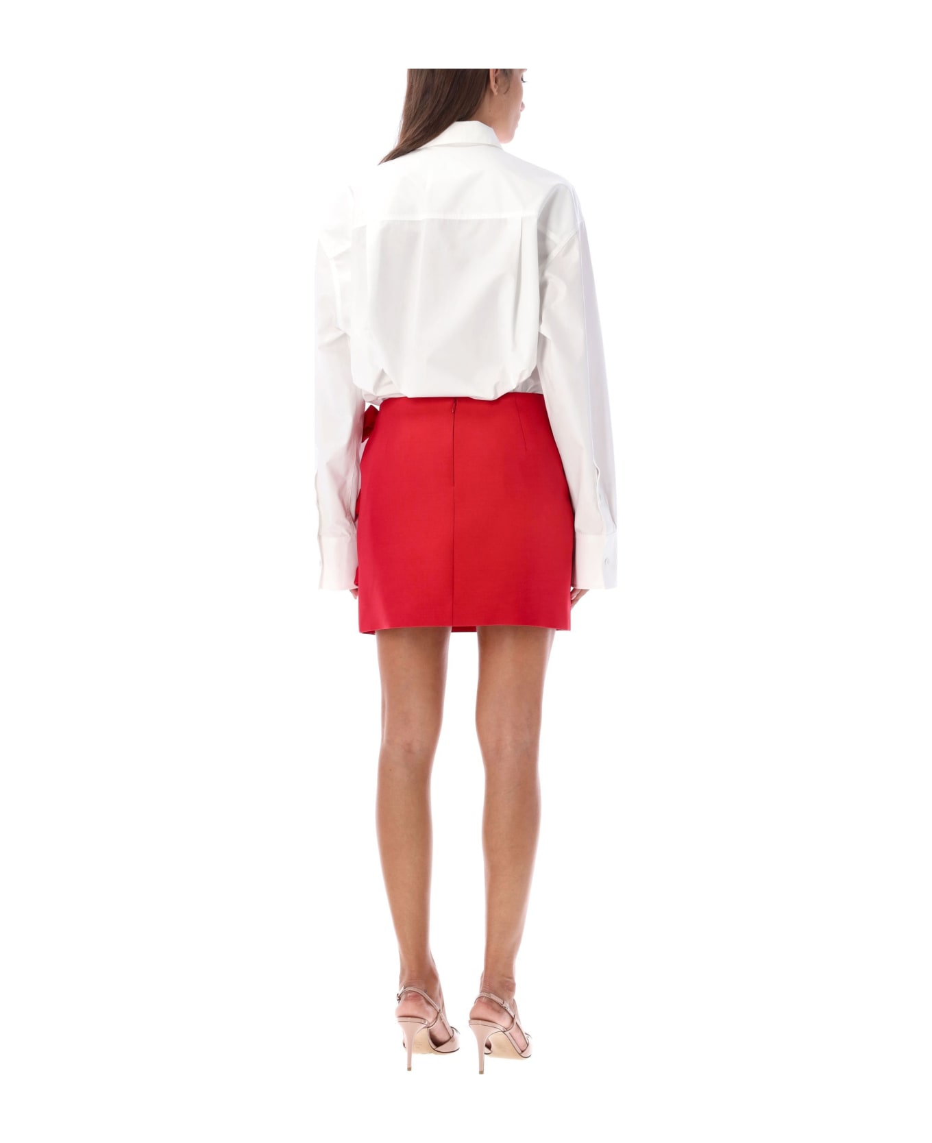 Valentino Garavani Mini Skirt Ribbon - RED