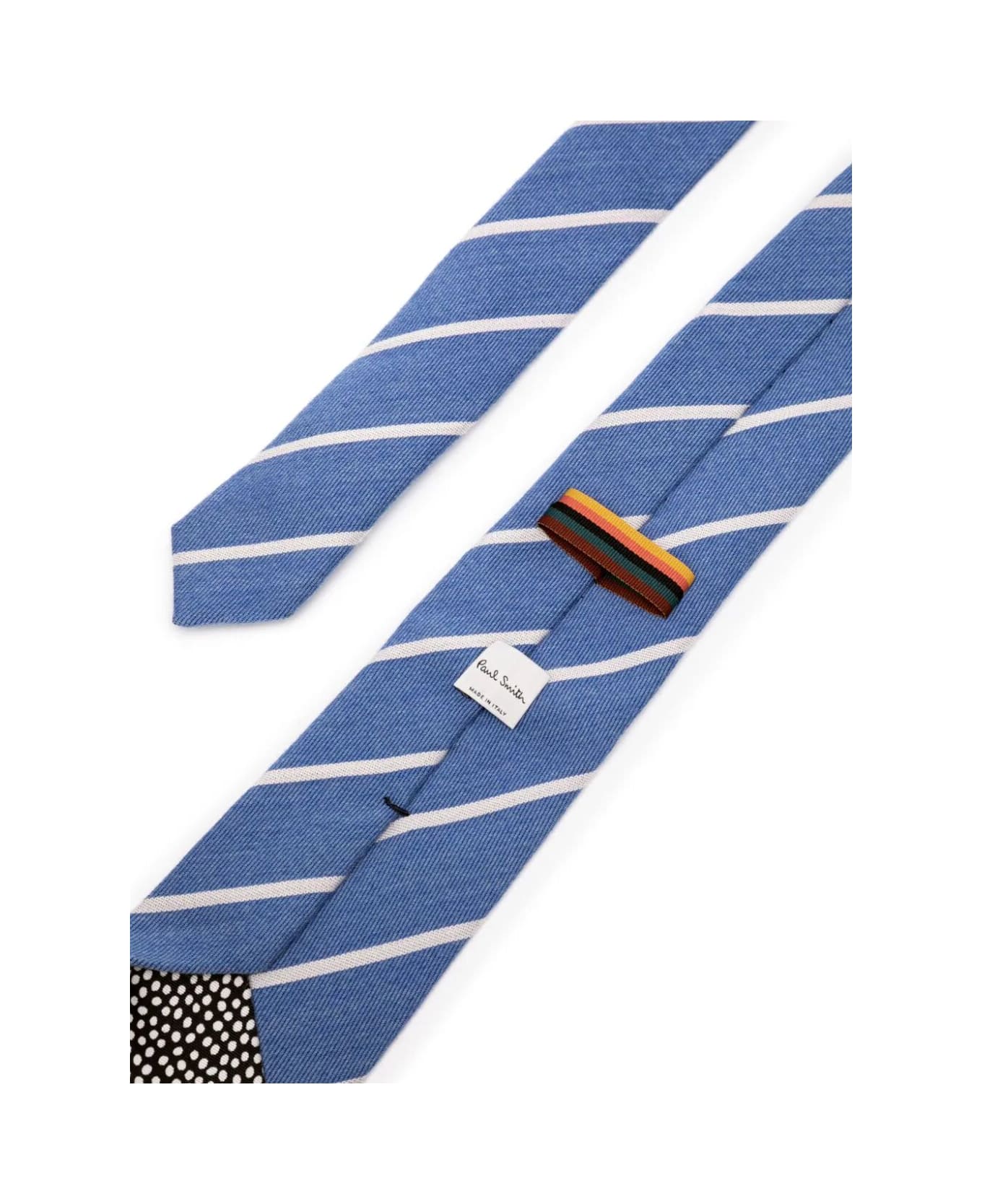 Paul Smith Men Tie With Stripe - Blue
