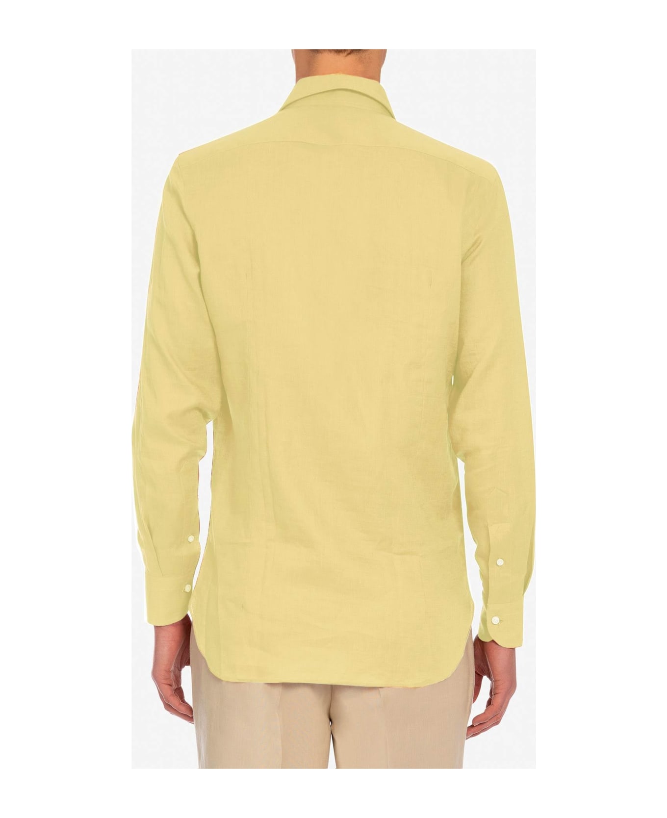 Larusmiani Handmade Shirt Mayfair Shirt - Yellow