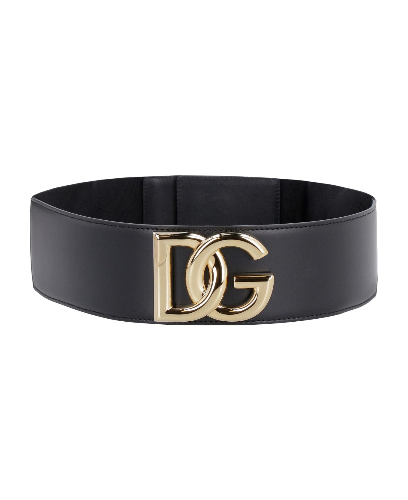 Dolce more & Gabbana Dg Plaque Belt - Black