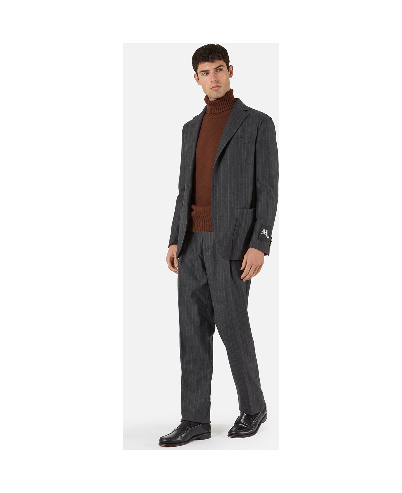 doppiaa Aadroant Pinstripe Suit