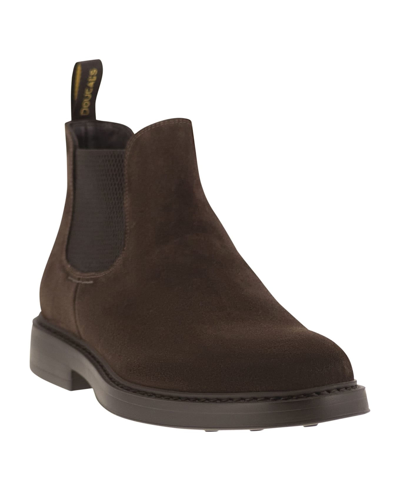 Doucal
s Suede Chelsea Boot - Brown