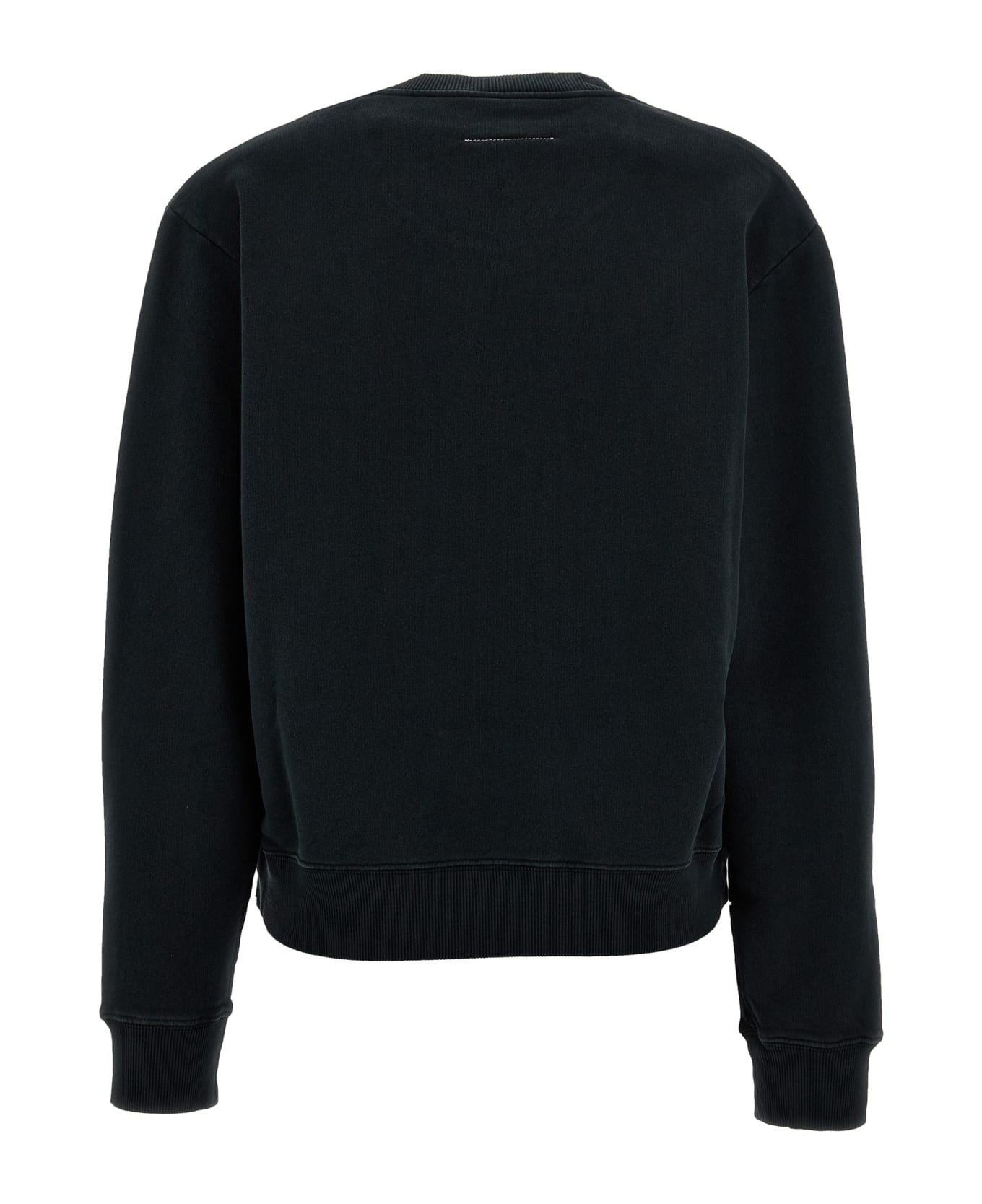 MM6 Maison Margiela Logo Print Sweatshirt - Black