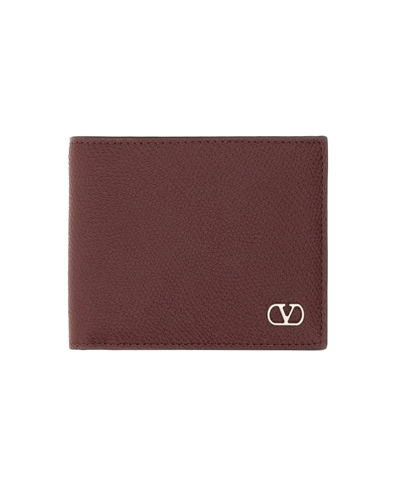 Valentino Garavani "vlogo Signature" Wallet - BORDEAUX