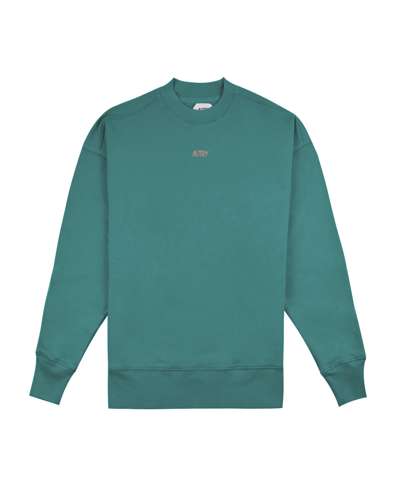 Autry Crew-neck Sweatshirt With Logo Print - Verde