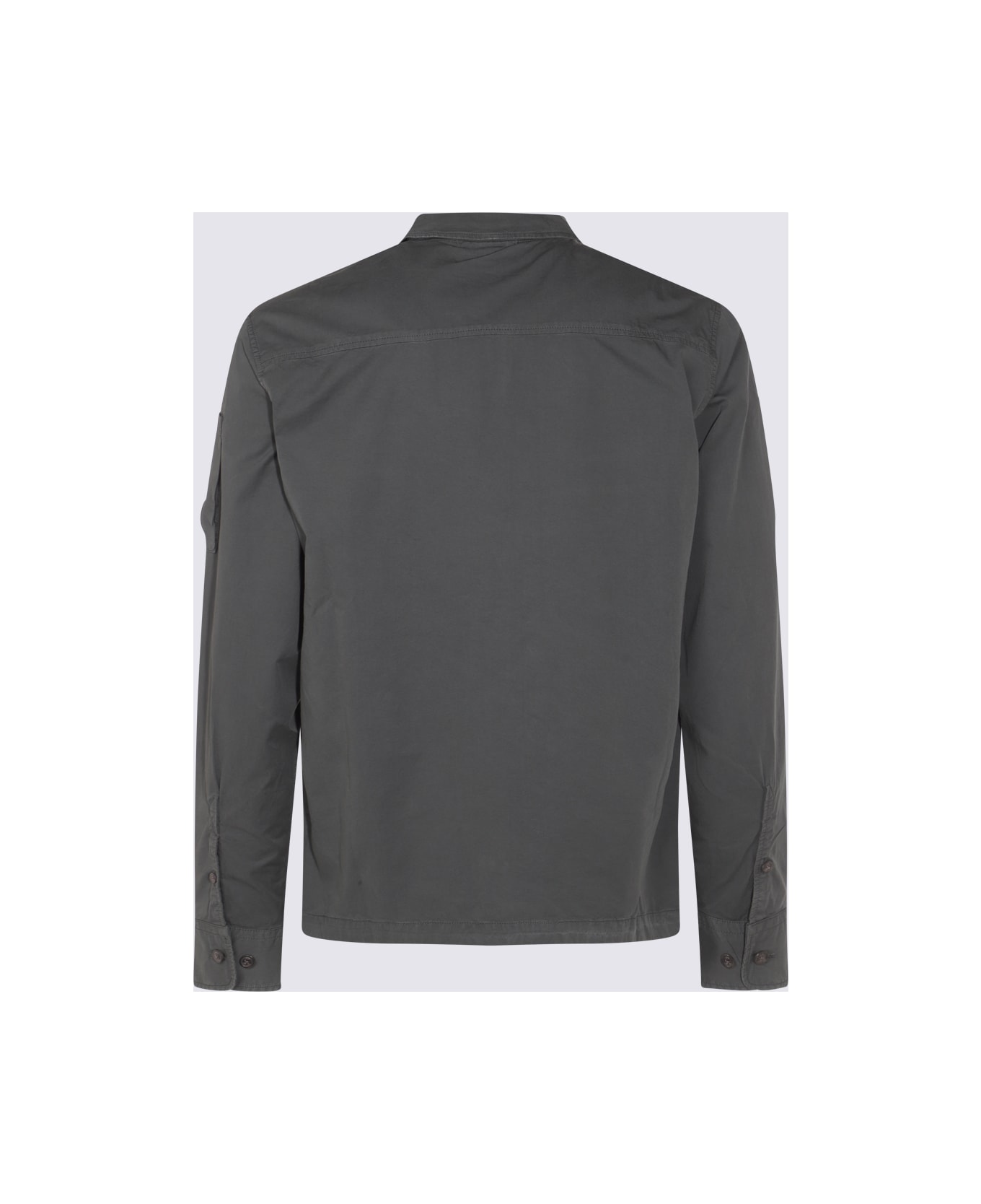 C.P. Company Dark Grey Cotton Shirt - DARK SHADOW
