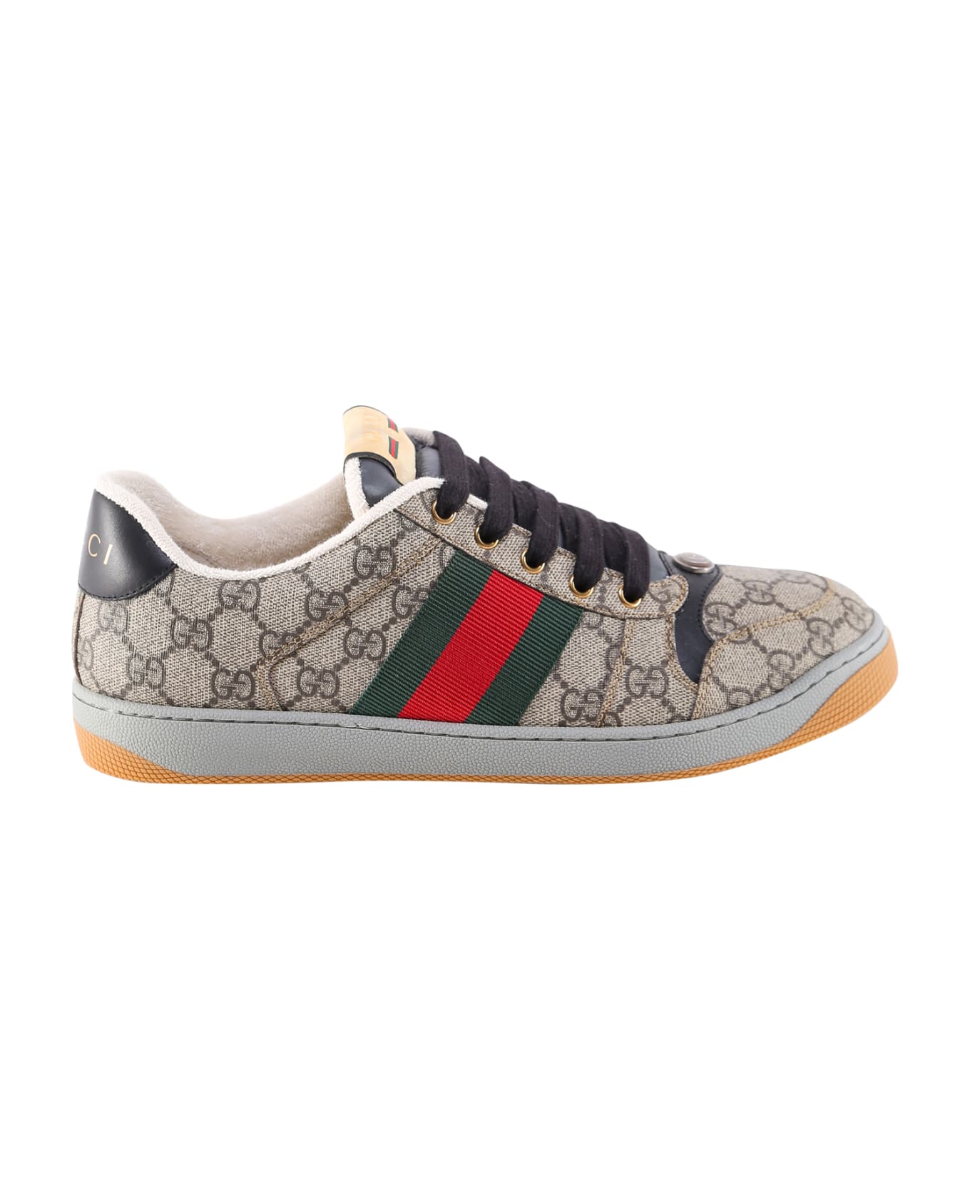 Gucci Screener Sneakers - Beige