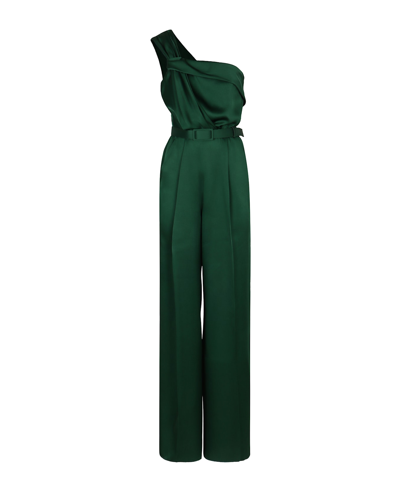Max Mara Studio Gioire One-shoulder Jumpsuit - green