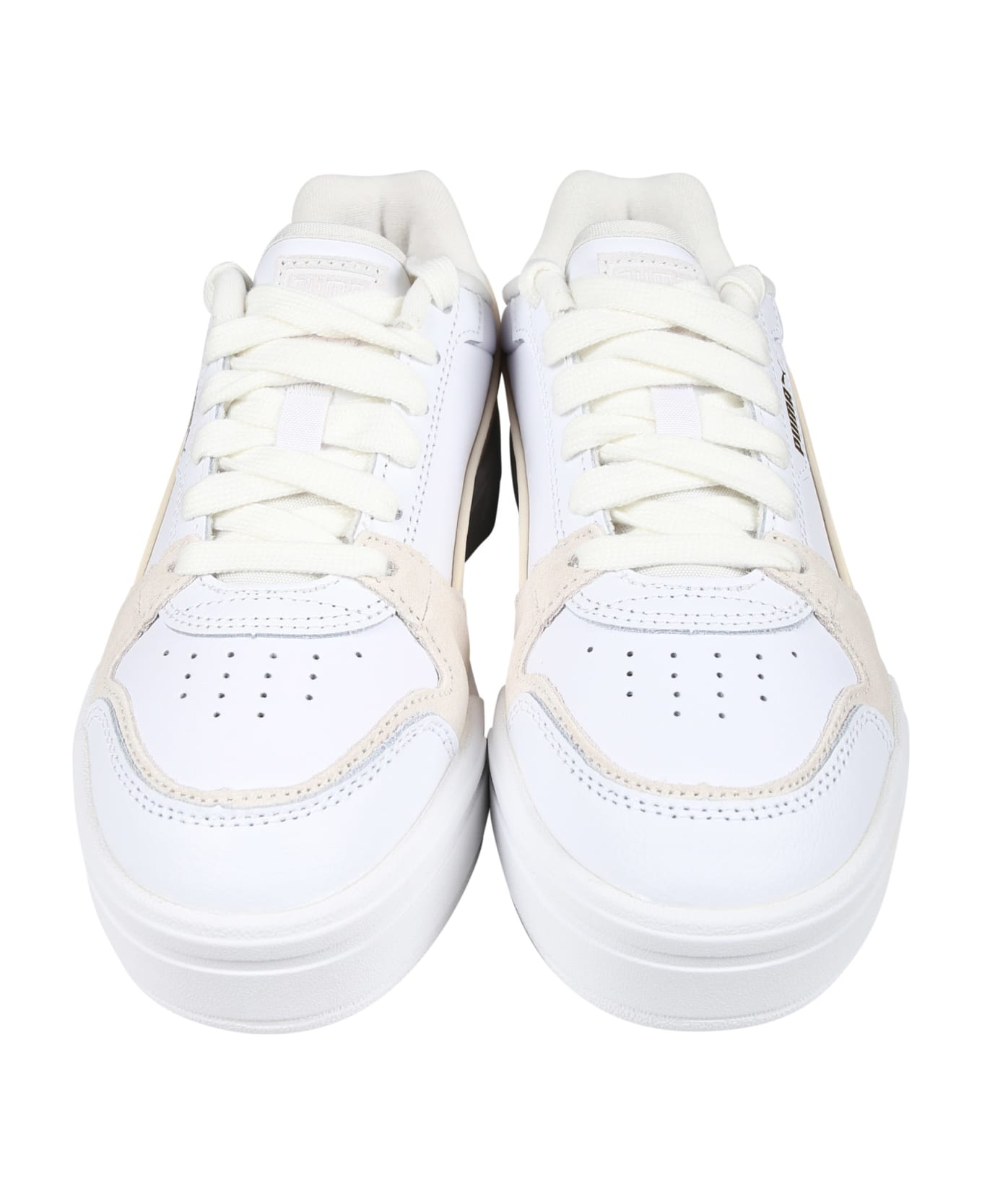 Puma Ca Pro Lux Iii White Low Sneakers For Kids - White