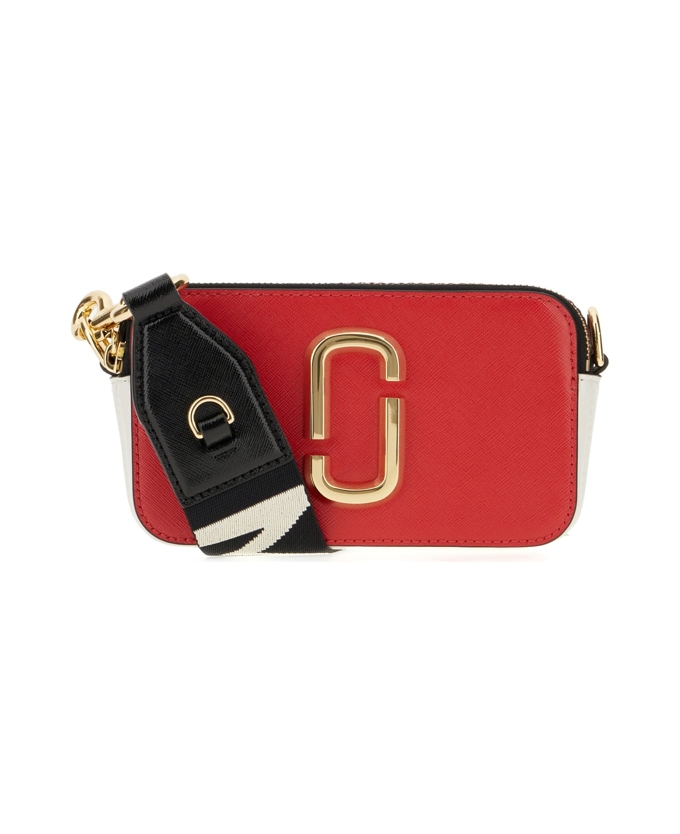 Marc Jacobs Multicolor Leather Snapshot Crossbody Bag - TRUE RED MULTI
