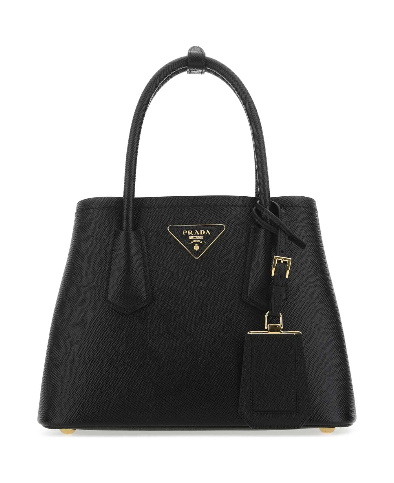 Prada Black Leather Handbag - Black トートバッグ