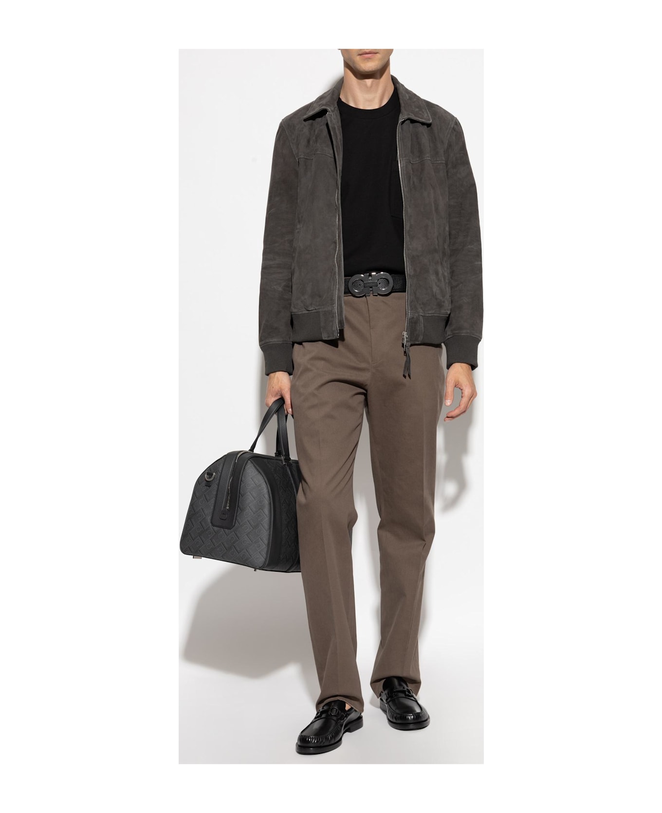 Ferragamo T-shirt With Pocket - BLACK