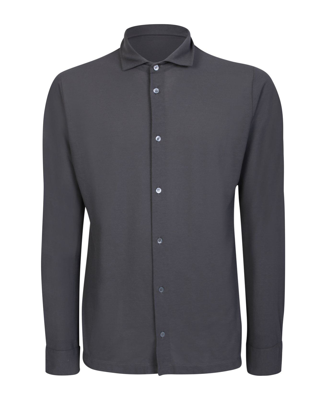 Zanone Buttoned Long-sleeved Shirt - Grey シャツ