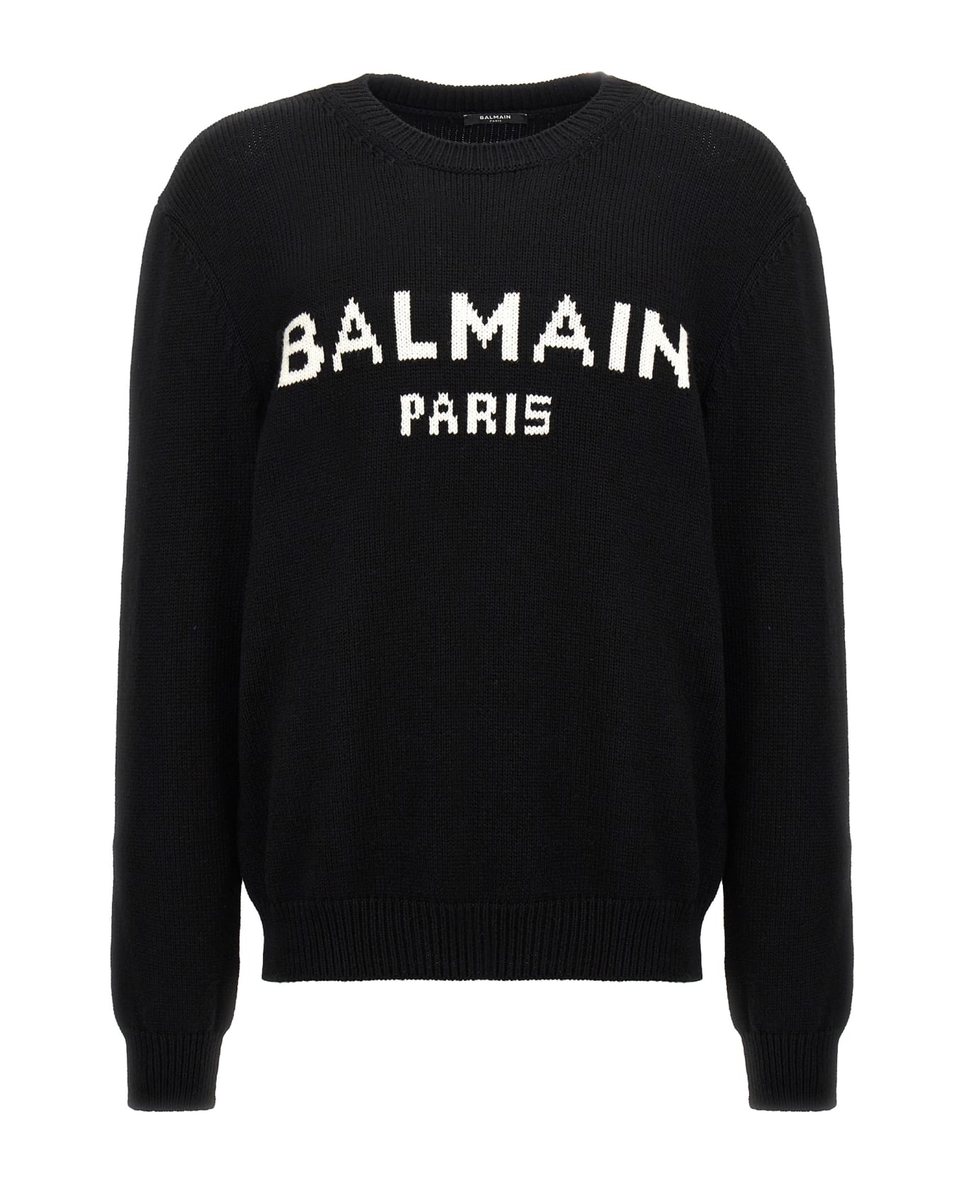 Balmain 'logo' Sweater - Eab Noir/blanc