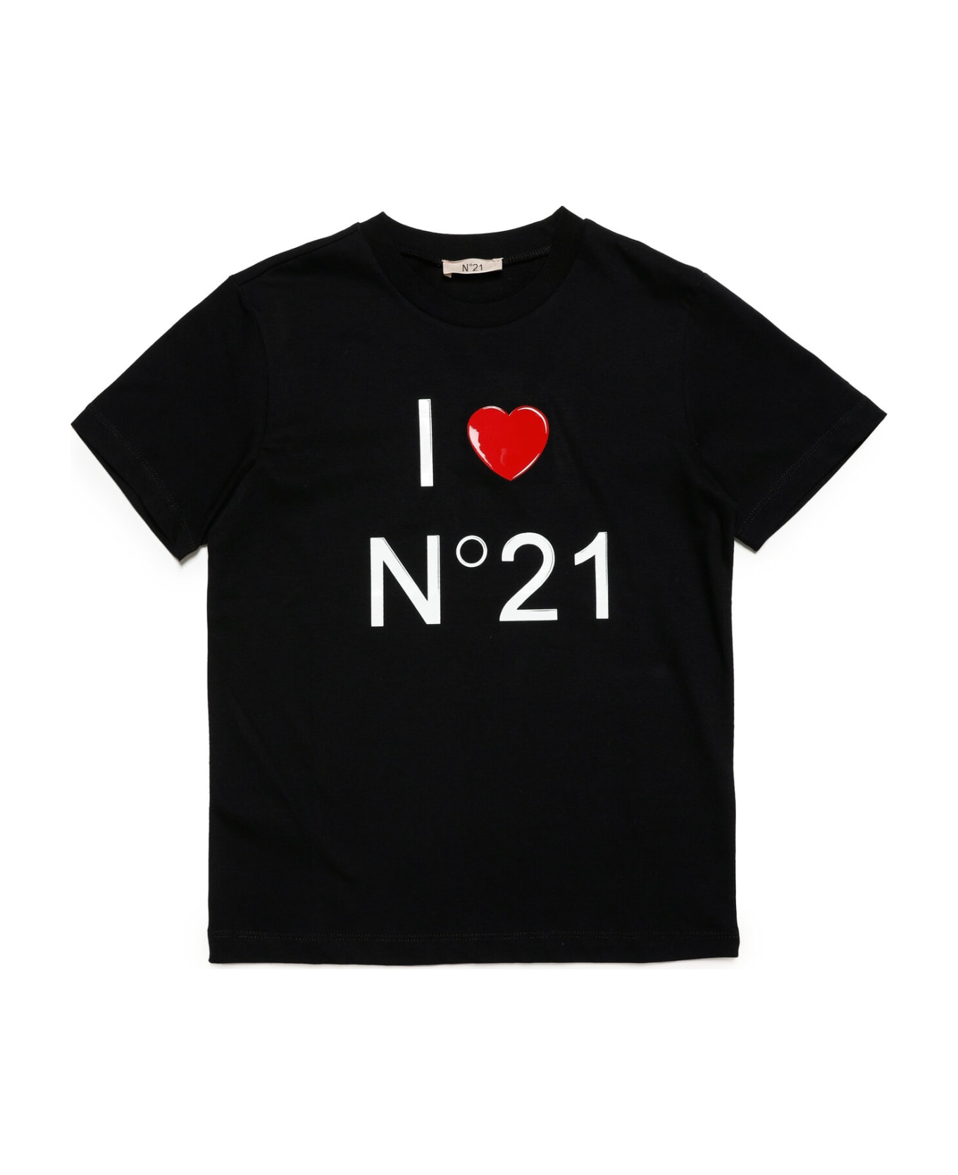 N.21 N21t182f T-shirt N°21 Crew-neck Jersey T-shirt With Logo Tシャツ ...