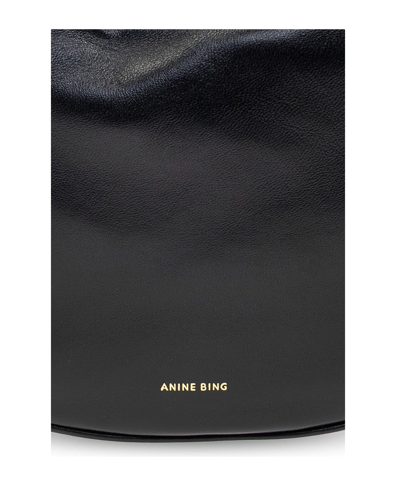 Anine Bing Kate Logo Stamp Shoulder Bag - Nero