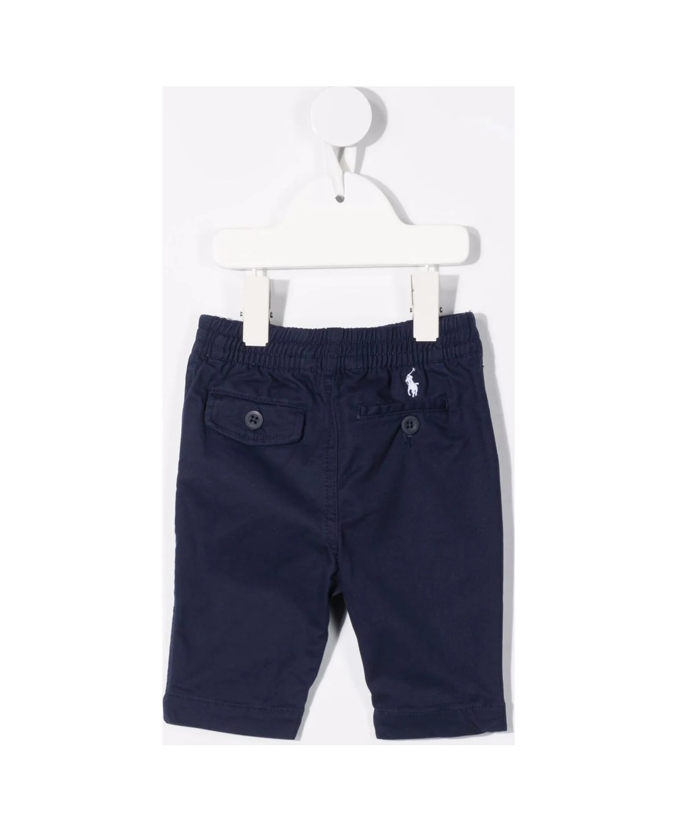 Ralph Lauren Prepster Polo Pants In Navy Blue Stretch Chino - Blue