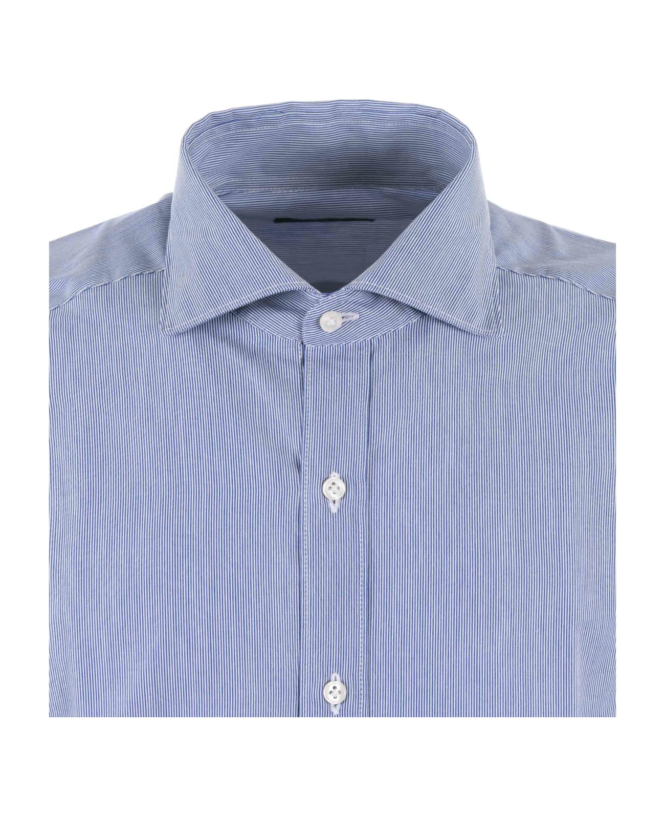 Fay Shirt - Bianco/blu シャツ