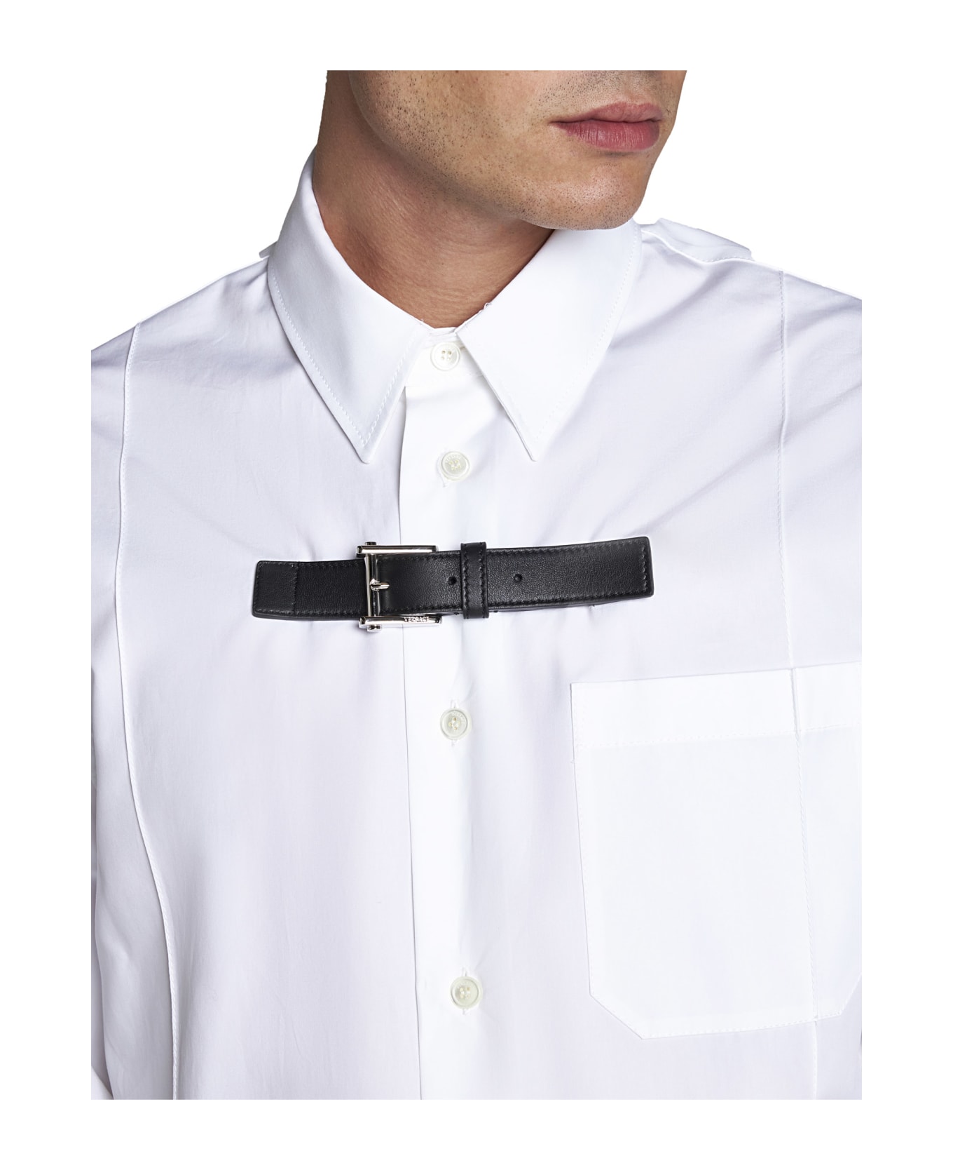 Versace Formal Shirt With Buckle - White シャツ