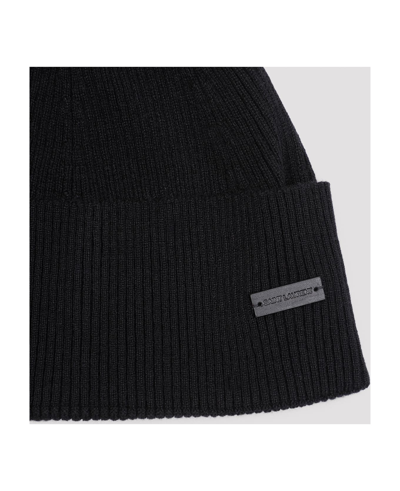 Saint Laurent Beanie Hat - Black