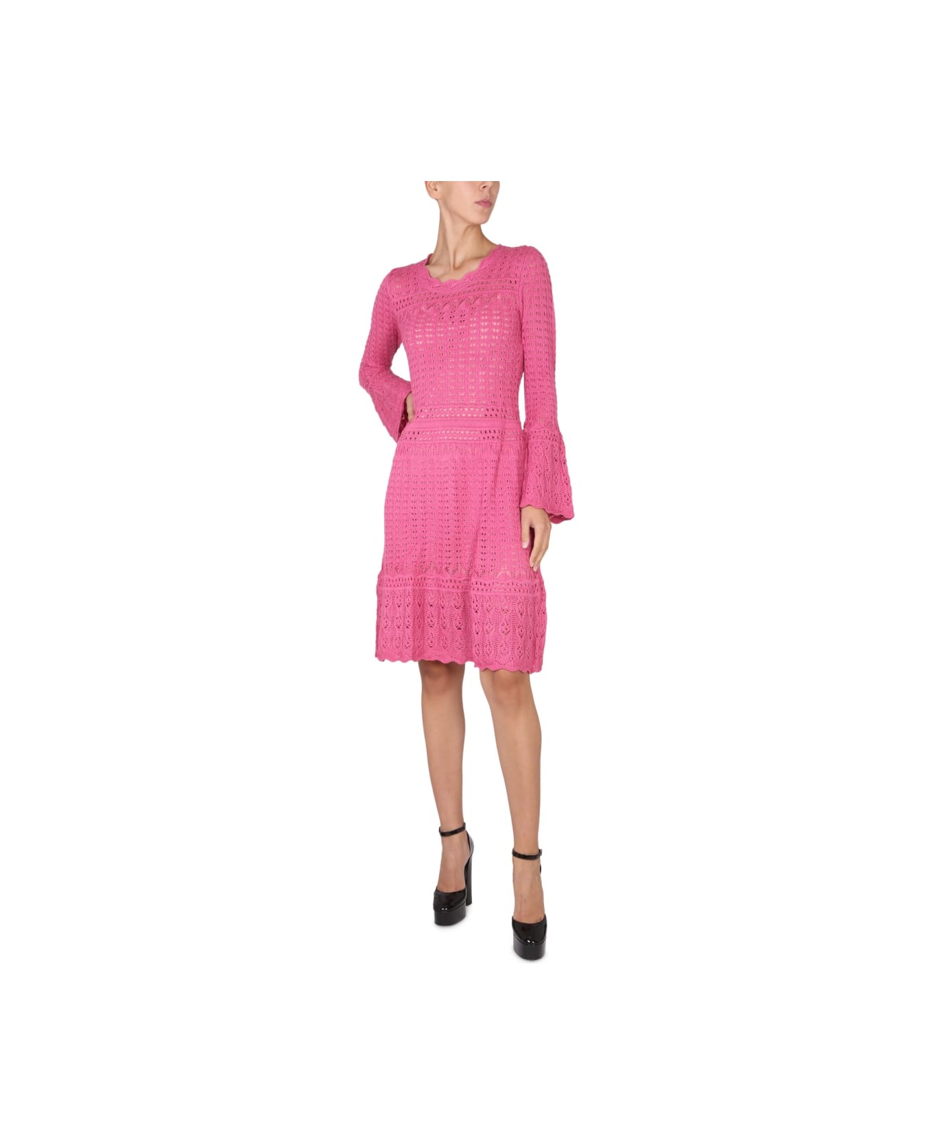 Boutique Moschino Wool Blend Dress - PINK ワンピース＆ドレス