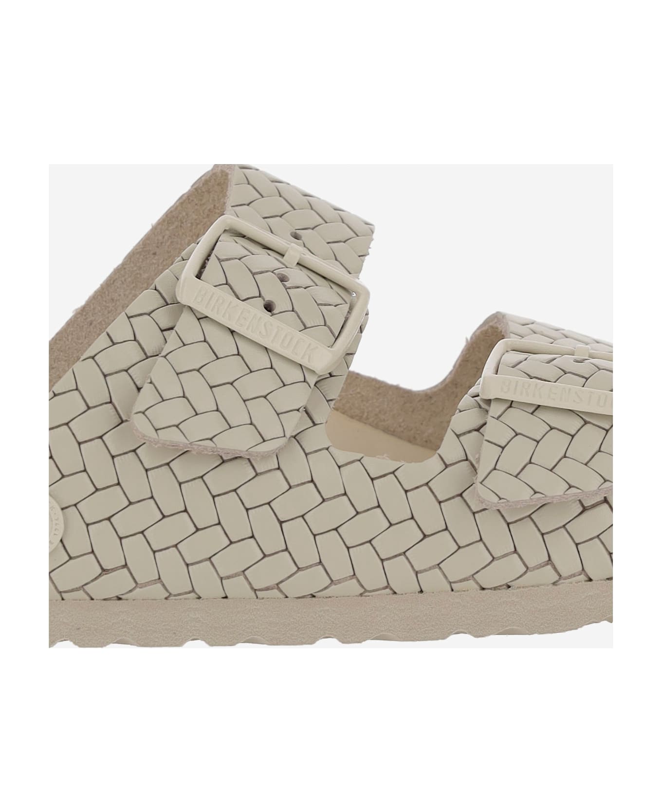 Birkenstock Airy Rivet Logo Sandals - White