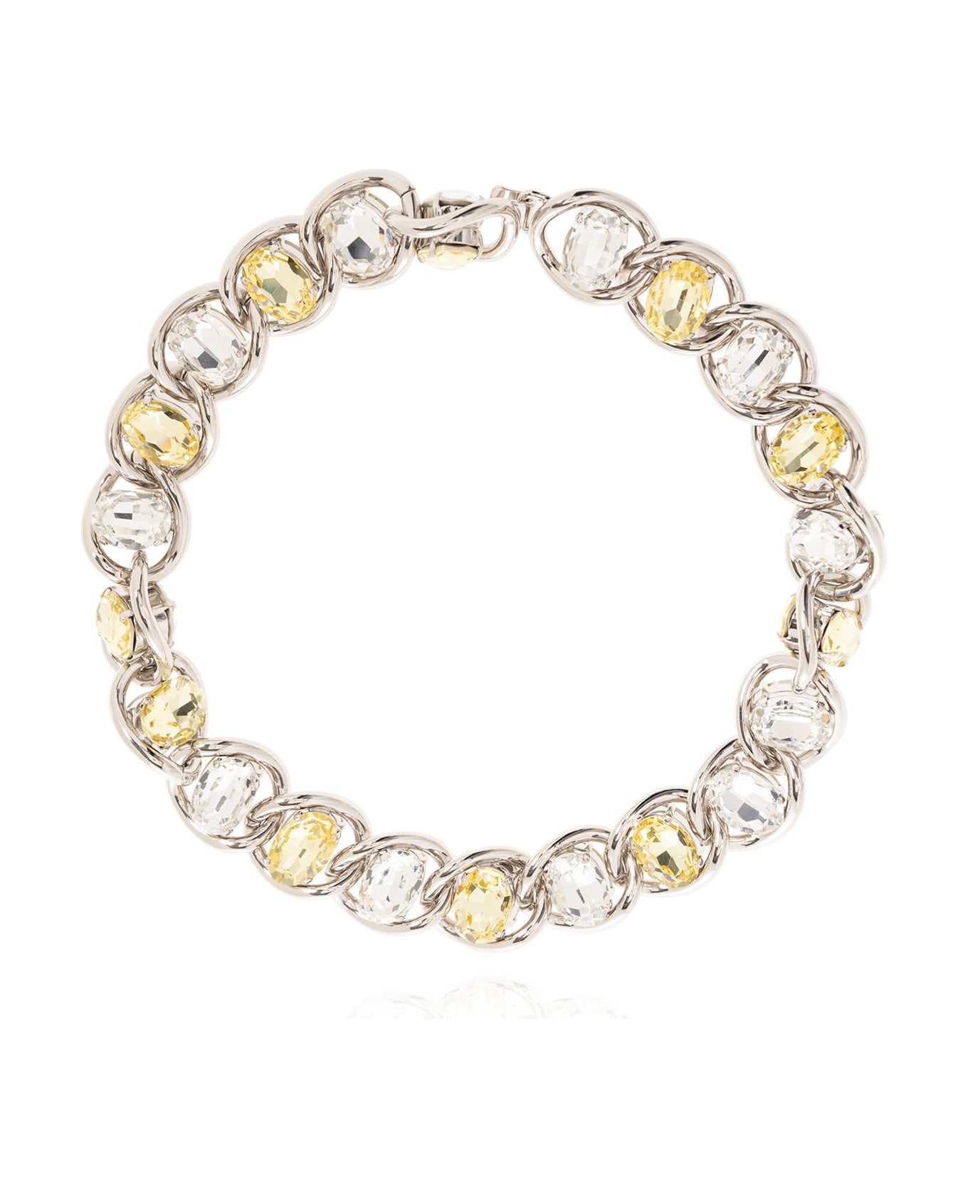 Marni Rhinestone-embellished Necklace - Celery Glass ネックレス