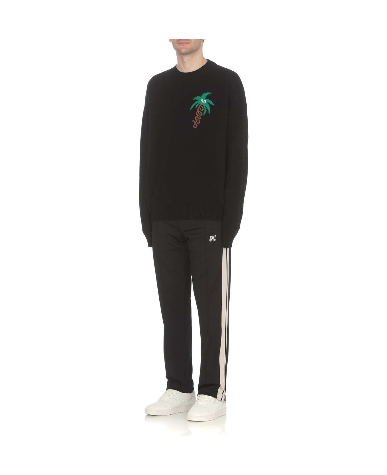 Palm Angels Black 'sketchy' Sweater - black ニットウェア