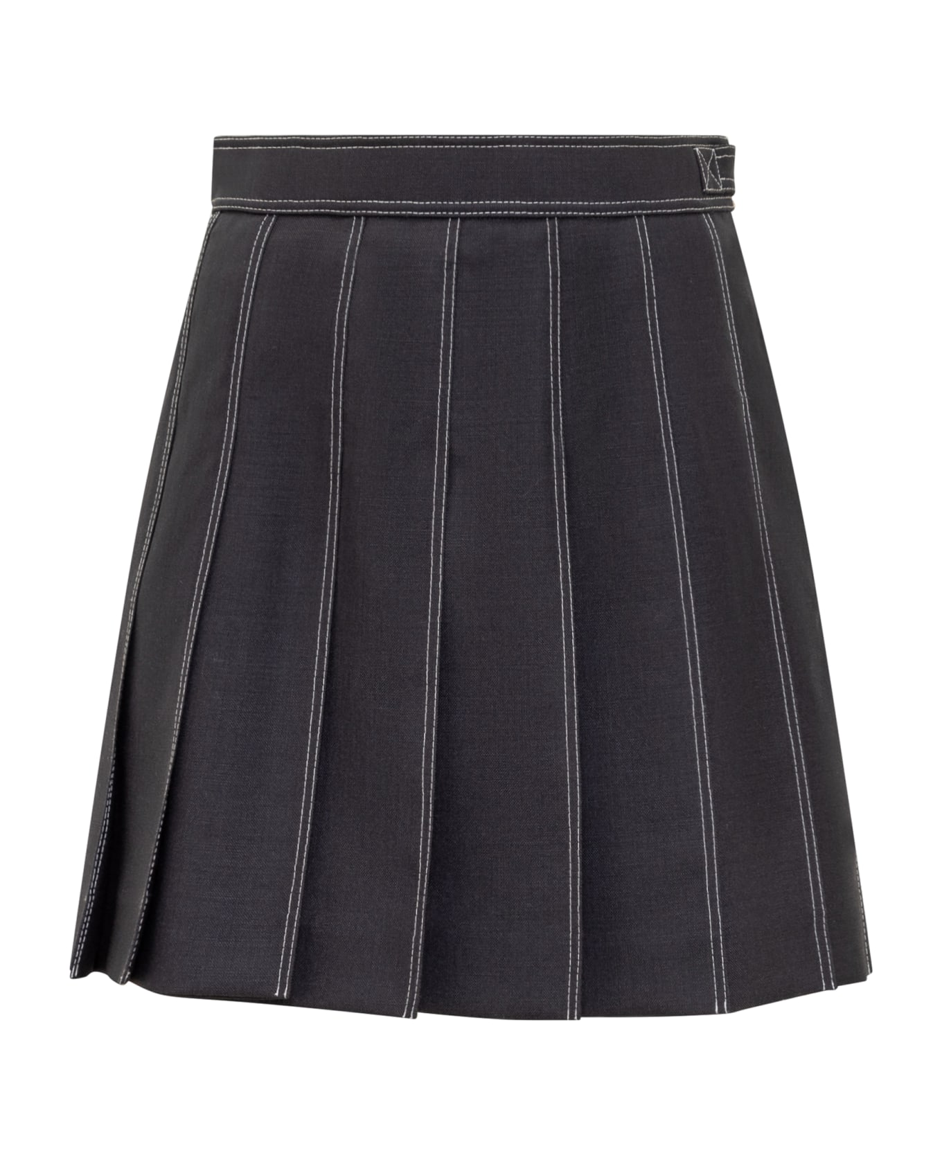 Thom Browne Mini Pleated Skirt - NAVY