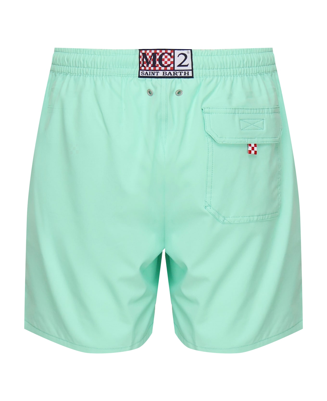 MC2 Saint Barth Embroidered Swimsuit - MINT GREEN