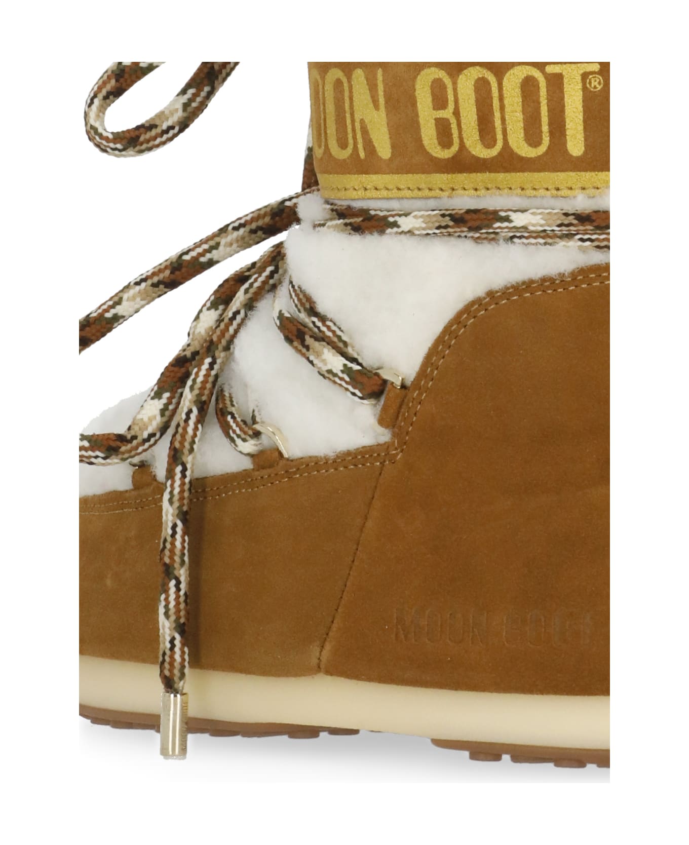 Moon Boot Icon Low Shearling Ankle Boots - Beige