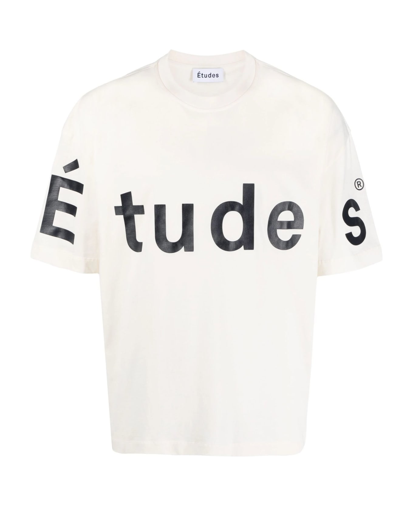 Études Spirit Etudes Big-print Organic Cotton T-shirt - Bianco