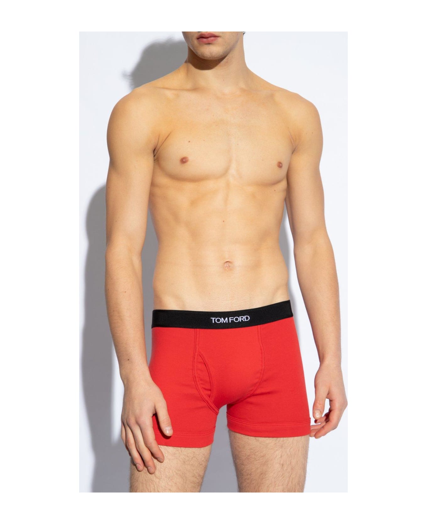Tom Ford Logo Waistband Boxers - RED