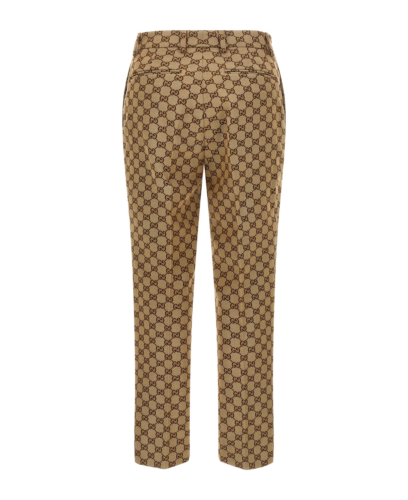 Gucci Gg Fabric Trousers - BEIGE ボトムス