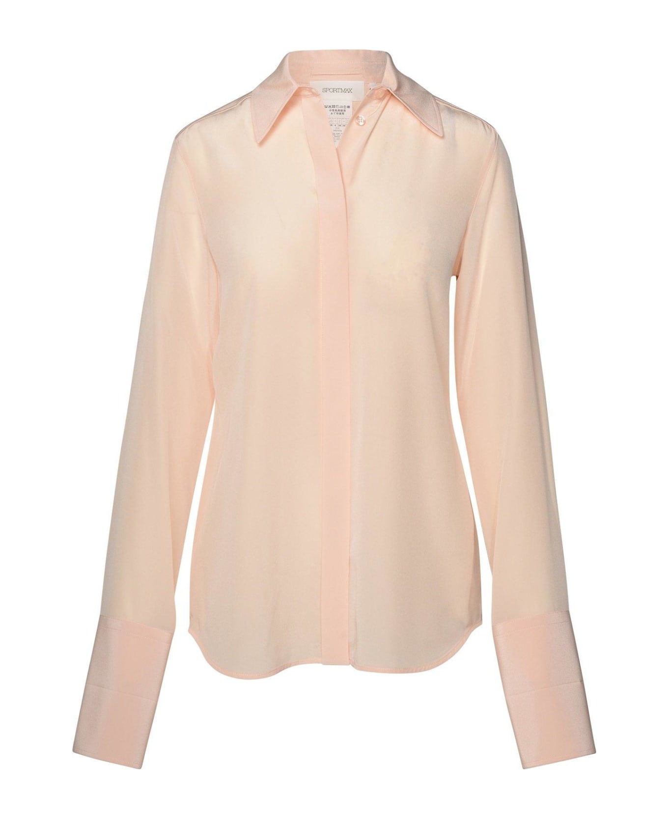SportMax Buttoned Long-sleeved Shirt - Pink シャツ