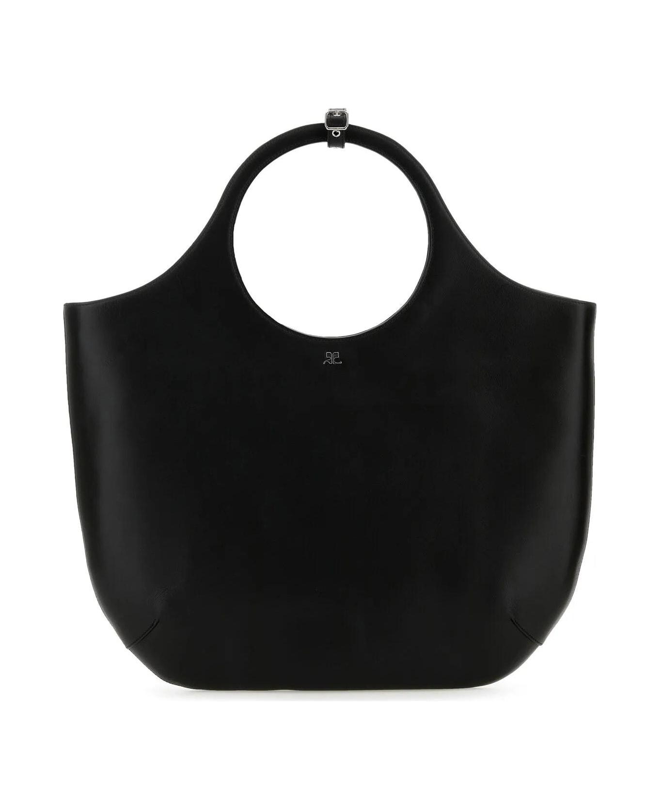 Courrèges Black Leather Large Holy Handbag | italist, ALWAYS