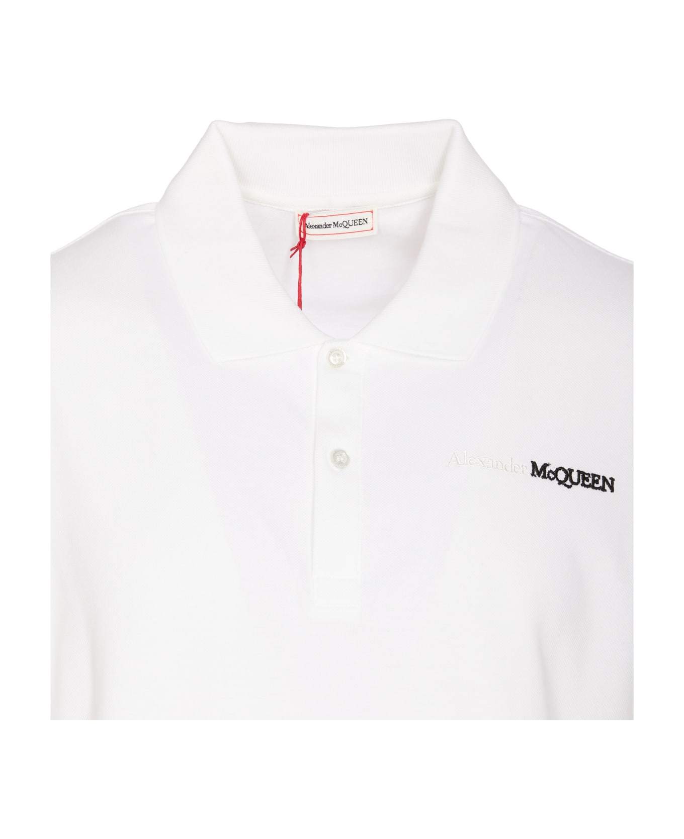 Alexander McQueen Logo Polo Shirt - White ポロシャツ
