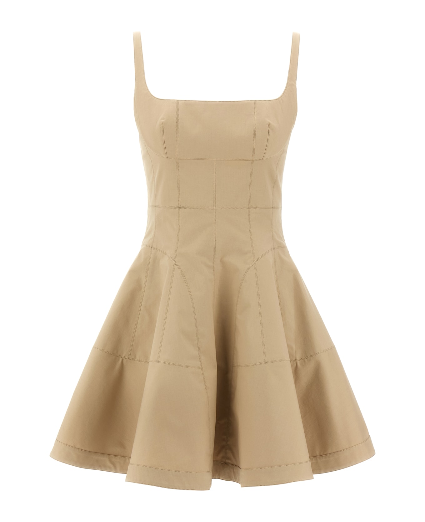 Giovanni Bedin Pleated Dress - Beige