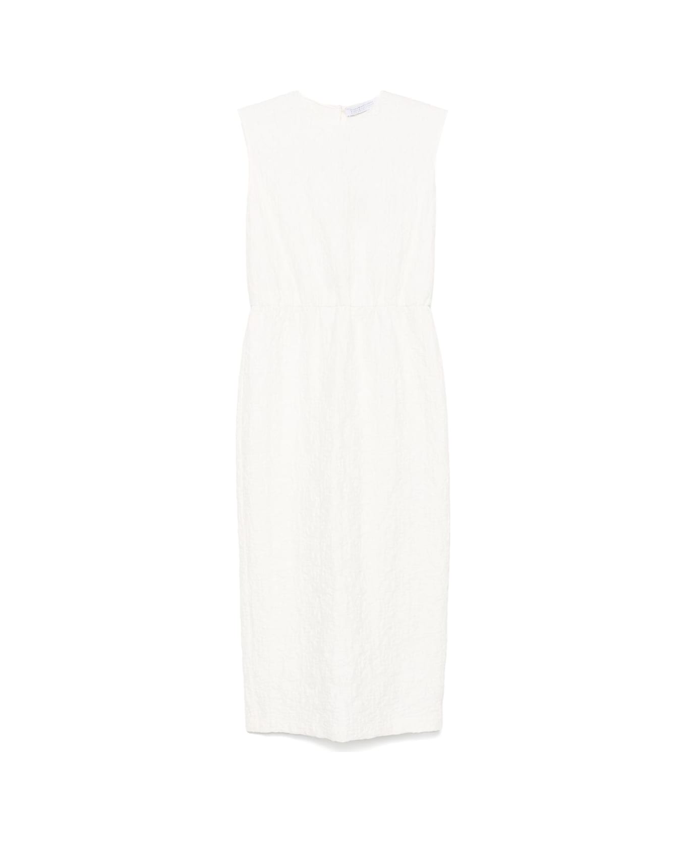 Harris Wharf London Cotton Long Dress - White