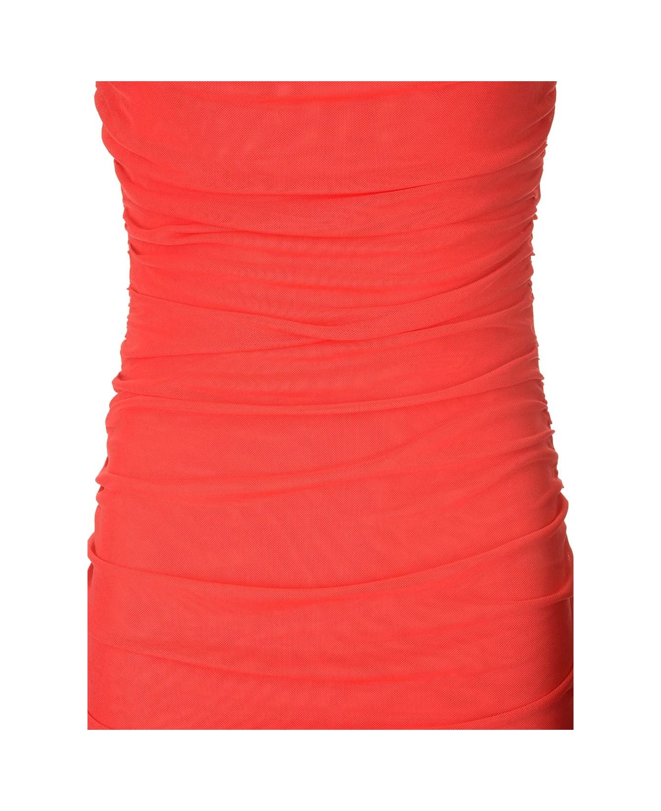 Rotate by Birger Christensen Red Midi Dress With Ruffles - Red