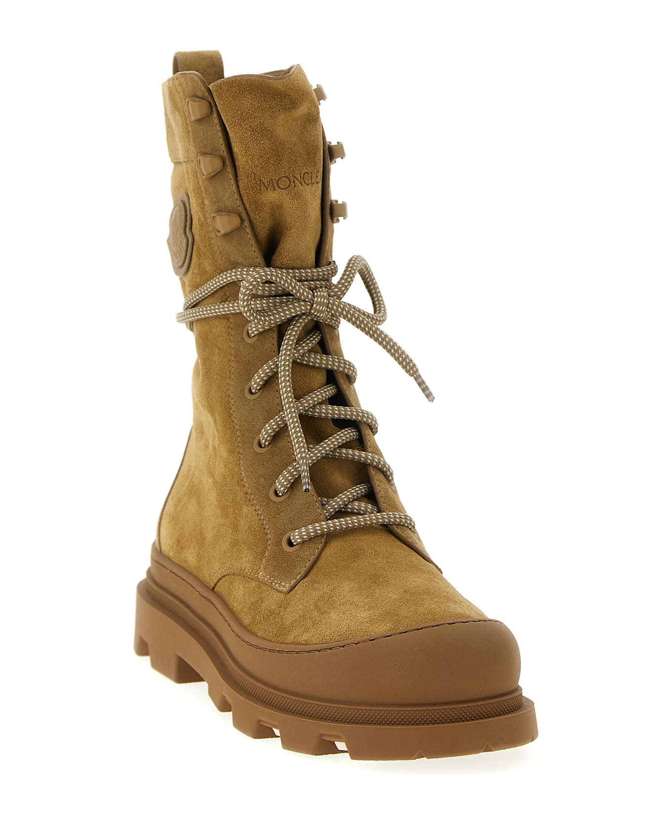 Moncler 
vera High
 Combat Boots - Brown