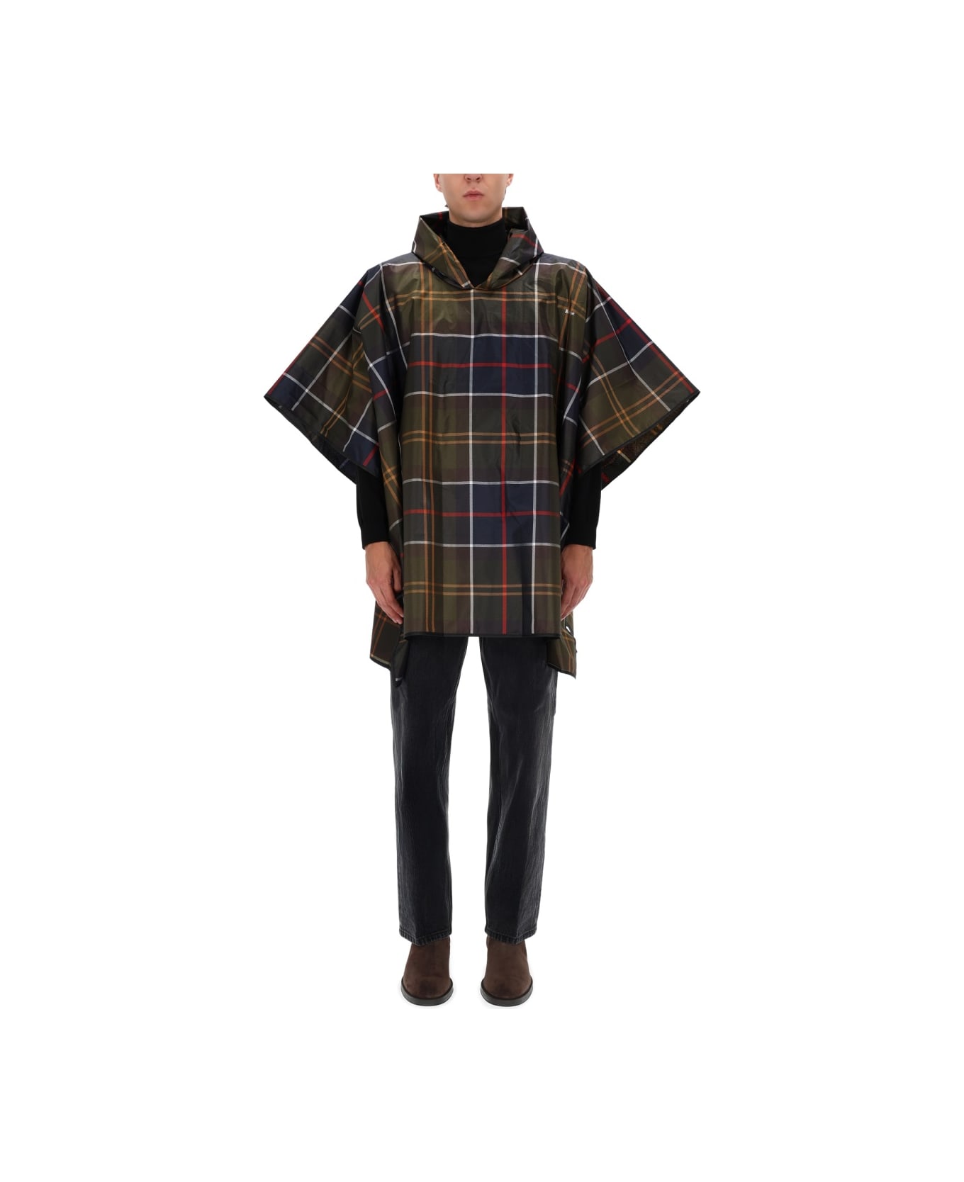 Barbour Poncho With Tartan Pattern - MULTICOLOUR