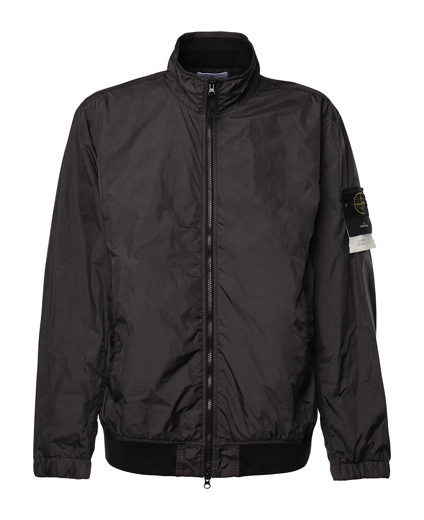 Stone Island Nylon Bomber Jacket - Black