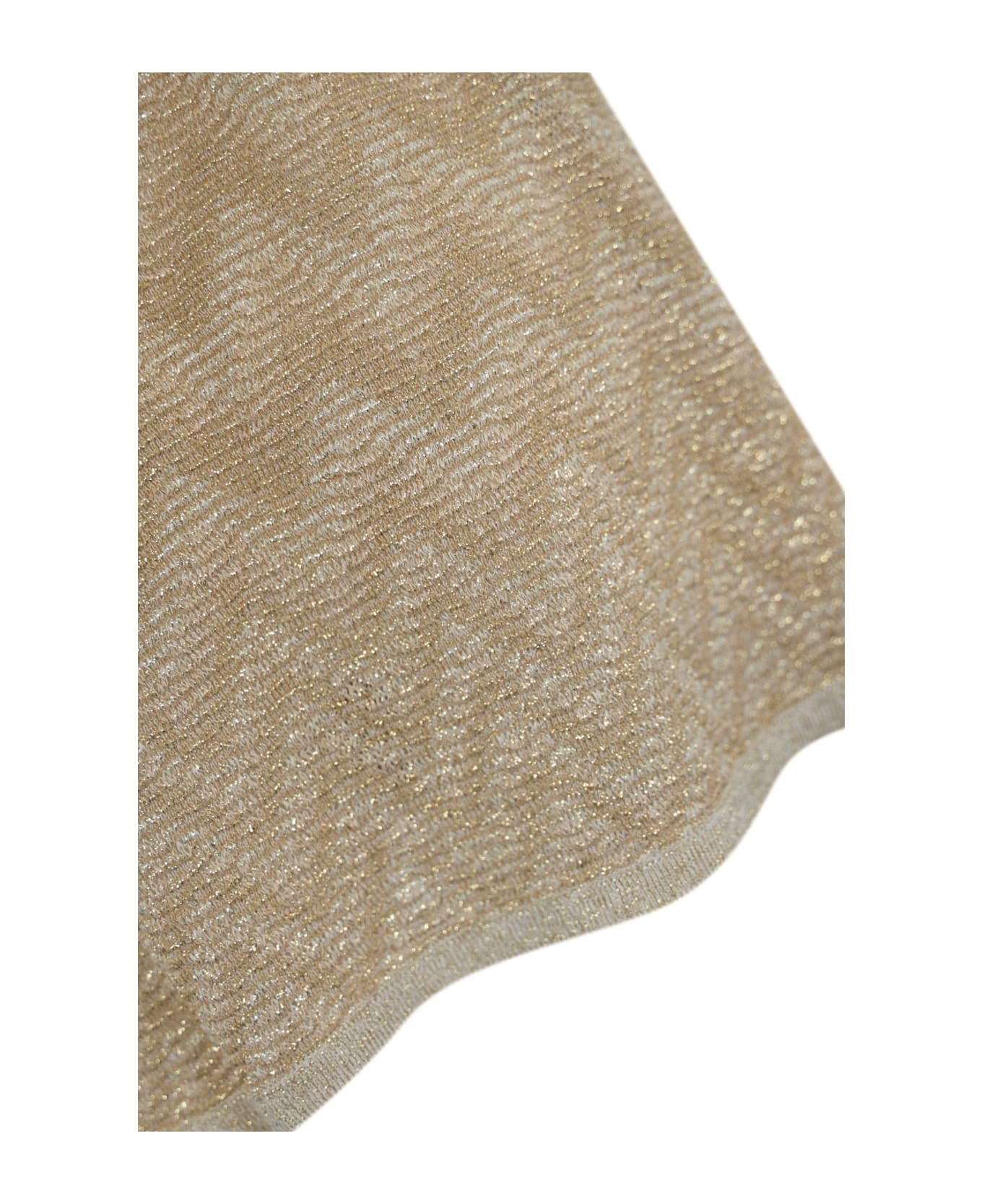 D.Exterior Degraded Poncho In Viscose And Lurex - Avorio