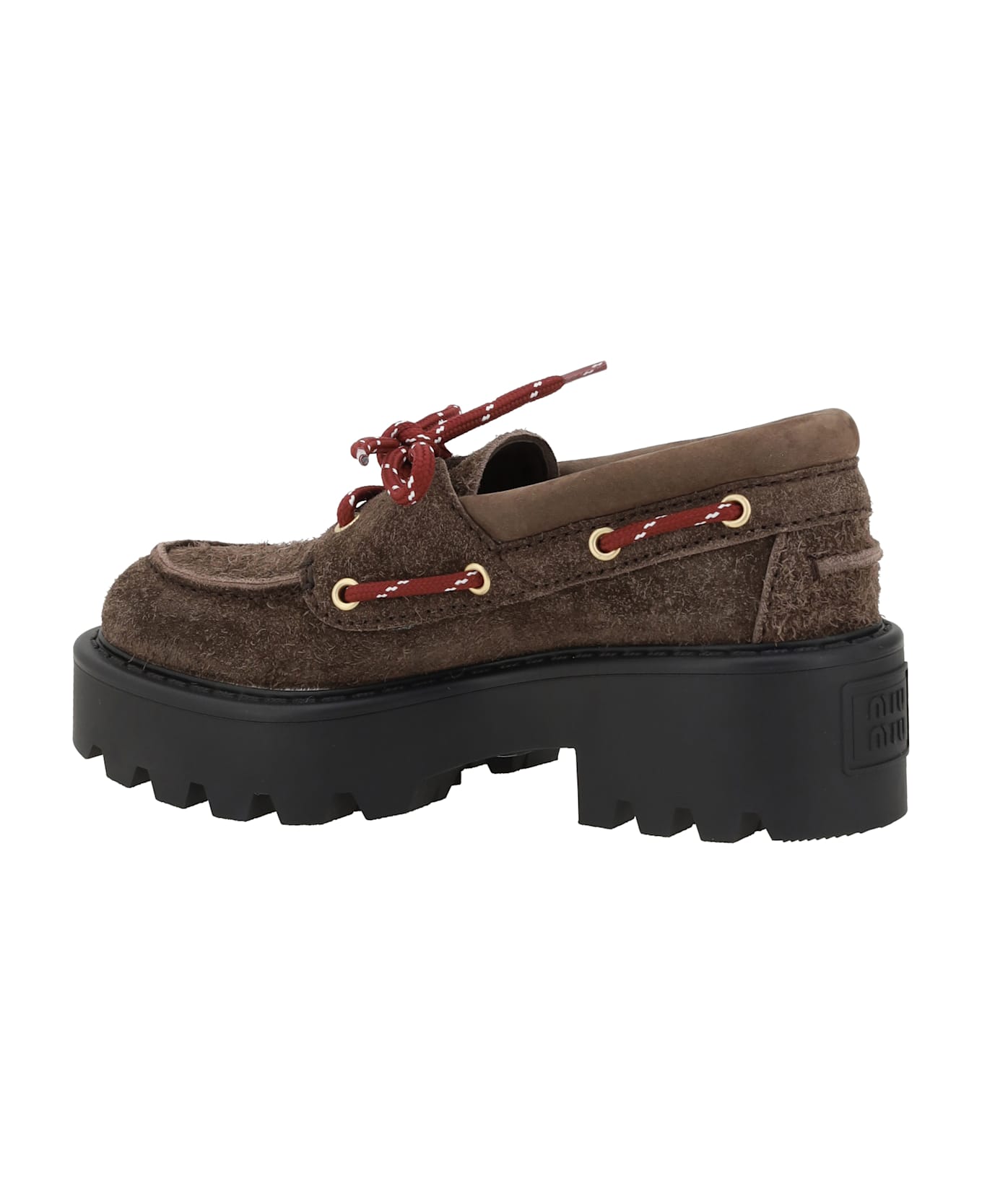 Miu Miu Chunky Sole Loafers - Bruciato