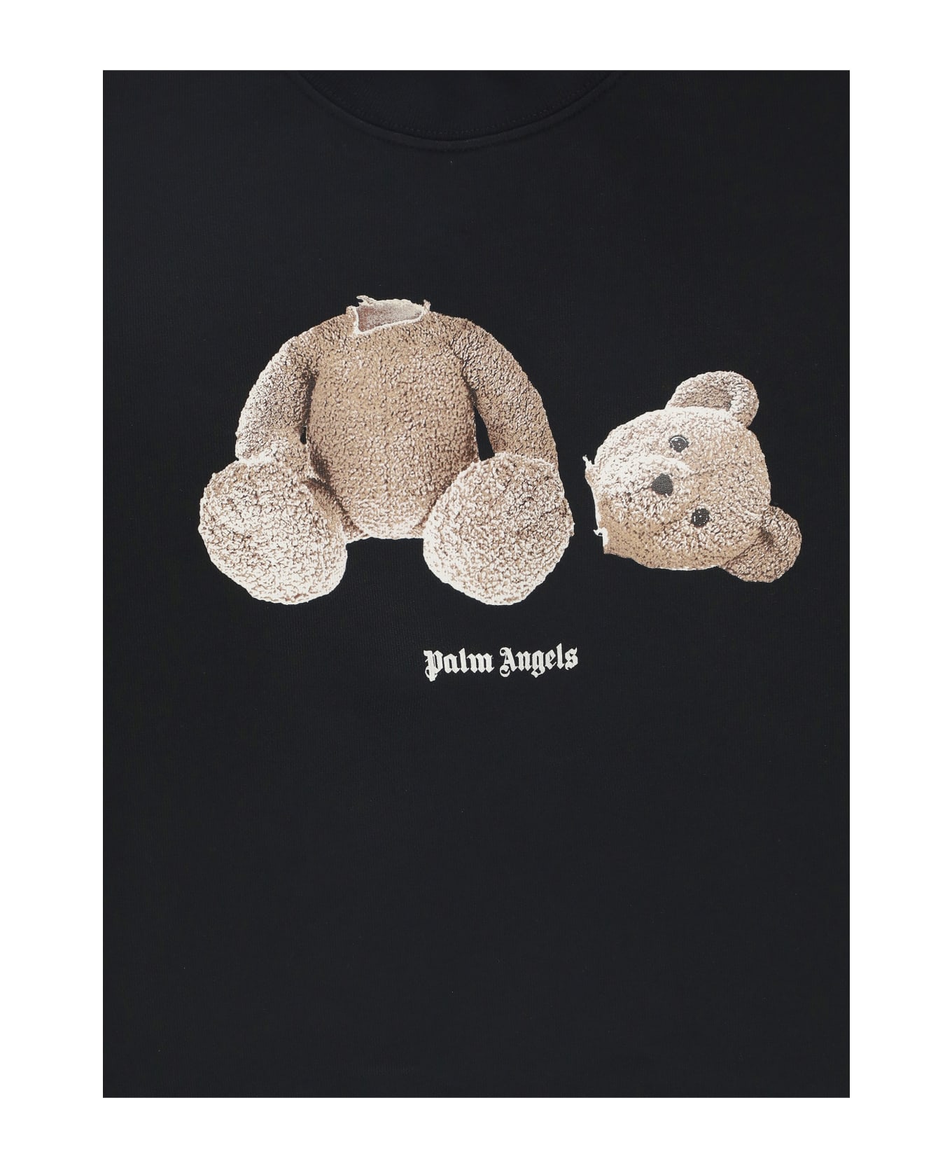 Palm Angels Bear Crew Sweatshirt - Black ニットウェア＆スウェットシャツ