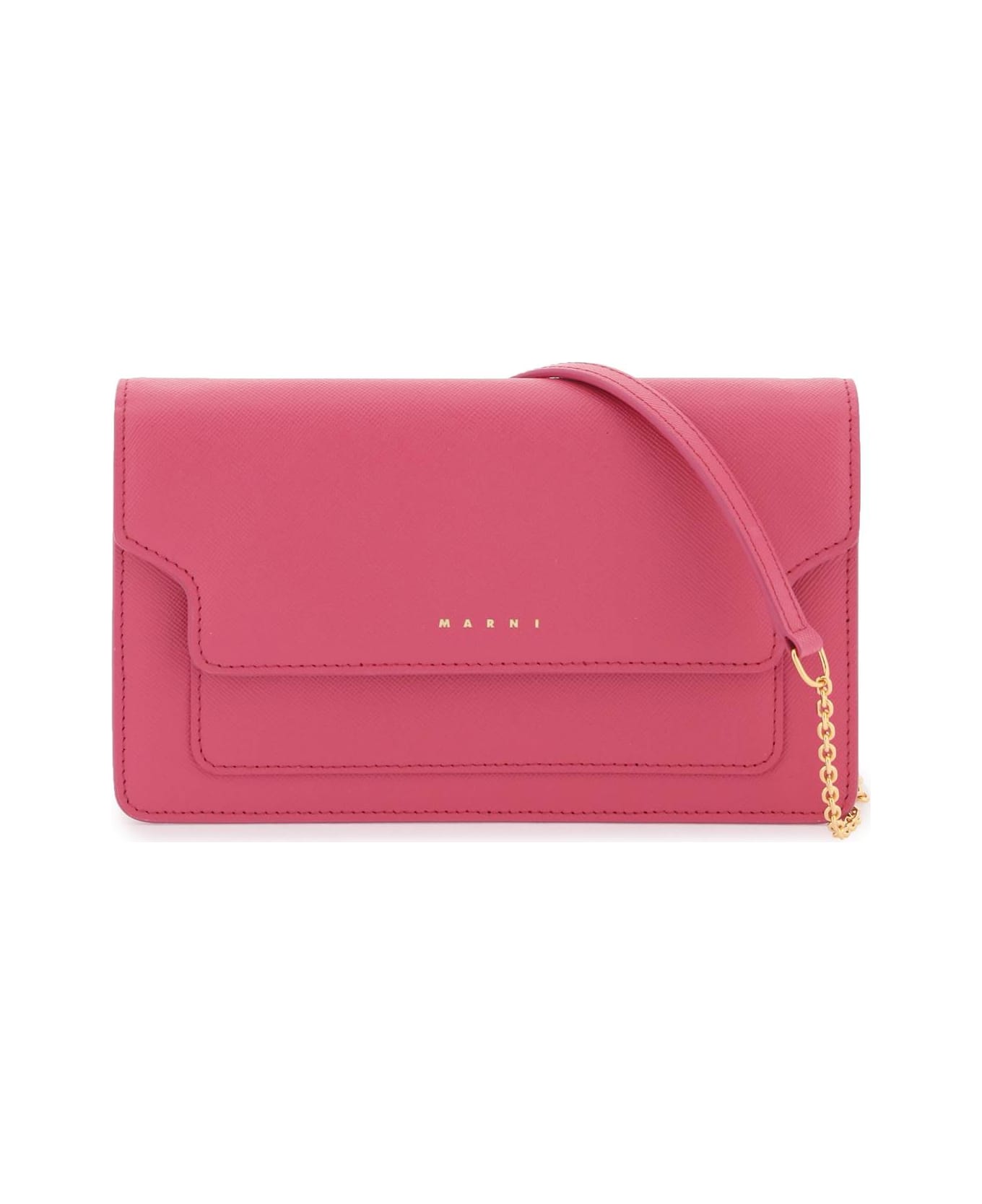 Marni Wallet With Shoulder Strap - LIGHT ORCHID (Pink) 財布