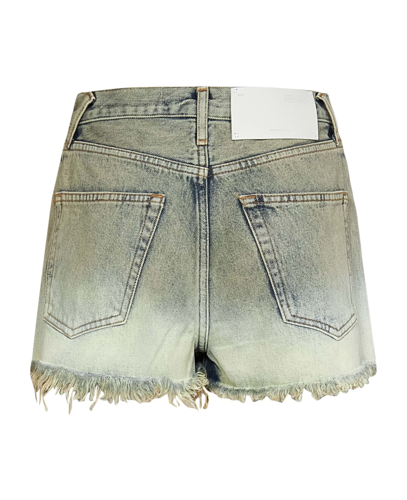 Off-White Laundry Twisted Seams Shorts - Green