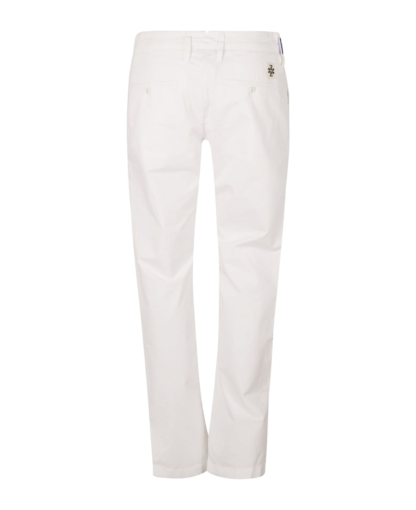 Jacob Cohen Button Fitted Trousers - Optica White ボトムス